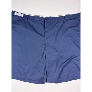 UniFirst Softwill Mens Navy Blue Work Shorts Size 58X Flat Front Twill Utility